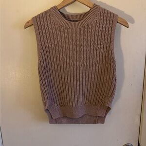 All Saints Brown Sleeveless Sweater
